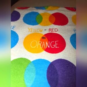 Primary Rainbow Super Snuggle Cotton Fleece Joann's Sewing Fabric 1yd